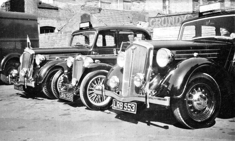 1947 Wolseleys and MG at Chesterfield