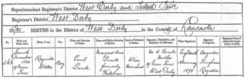 Birth certificate