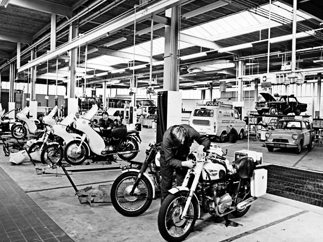 1969 Lancashire Police workshop