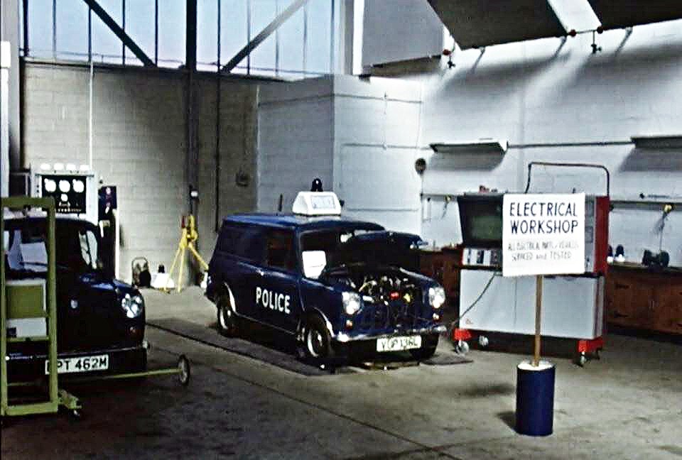 1974c Durham Minivan in workshop