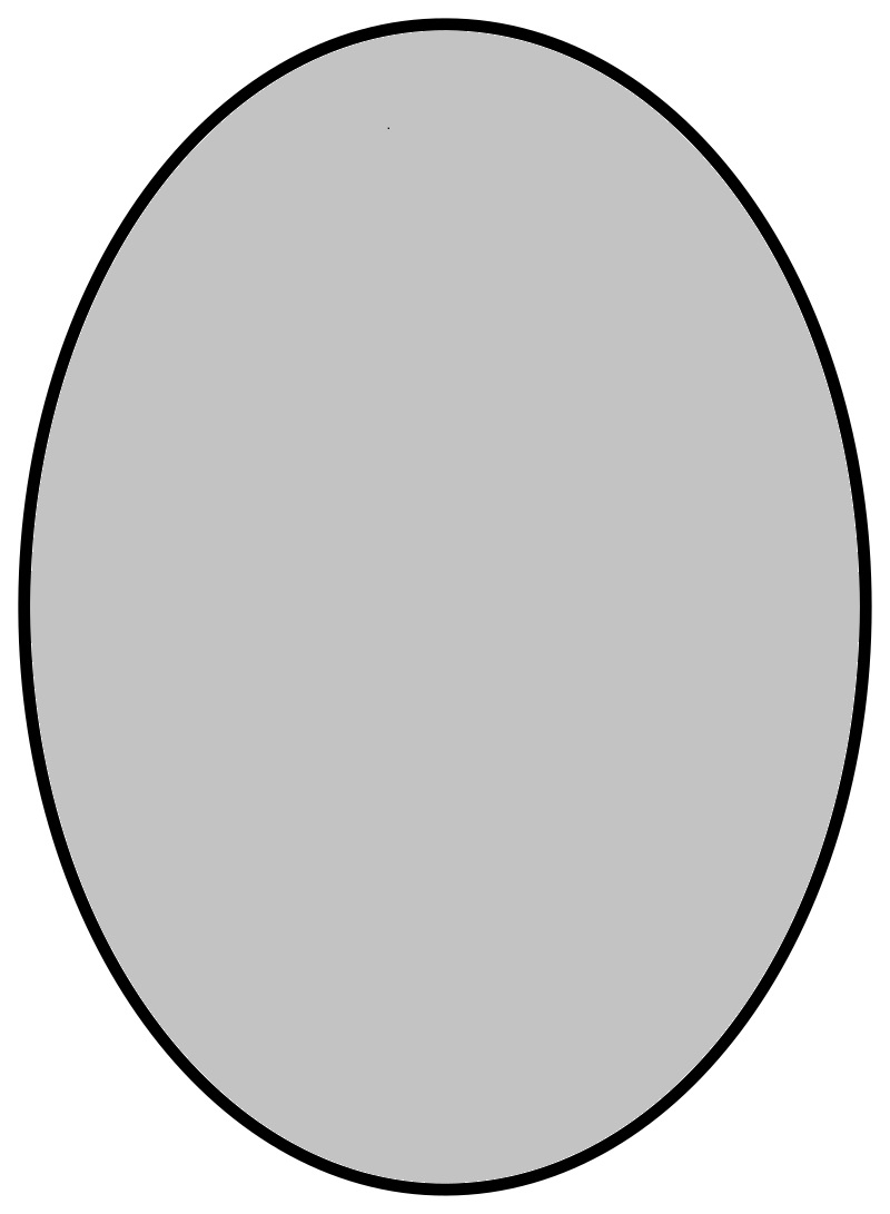 Oval escutcheon