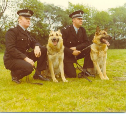 Bradford Dog Section
PC Wakefield and PC Exley,
Bradford City Police
Submitted by Alan Pickles
Keywords: Bradford Dog Dogs