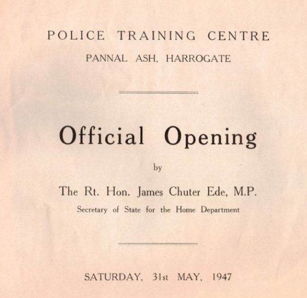 Opening Saturday, 31st May, 1947
From opening programme 
