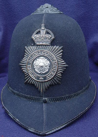North Riding Constabulary Rose top helmet
Photograph submitted by Alan Leitch
Keywords: North Riding Constabulary Headwear