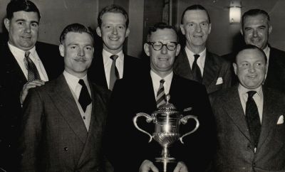 Grimsby Borough Snooker Team
Mid 1950's
Ben Webster, Wally Ponting, Charlie Leach, Insp Thom, Tony Bell, Len Rayner, & Ben Carter
Keywords: Grimsby sport
