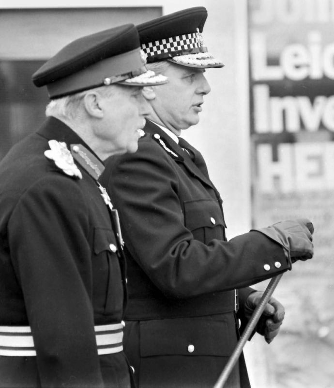 Lt Col John Chandos-Pole OBE
Lord Lieutenant of the County and Maurice Buck Inspecting the Counties Specials
Submitted by Martyn Wheeldon
