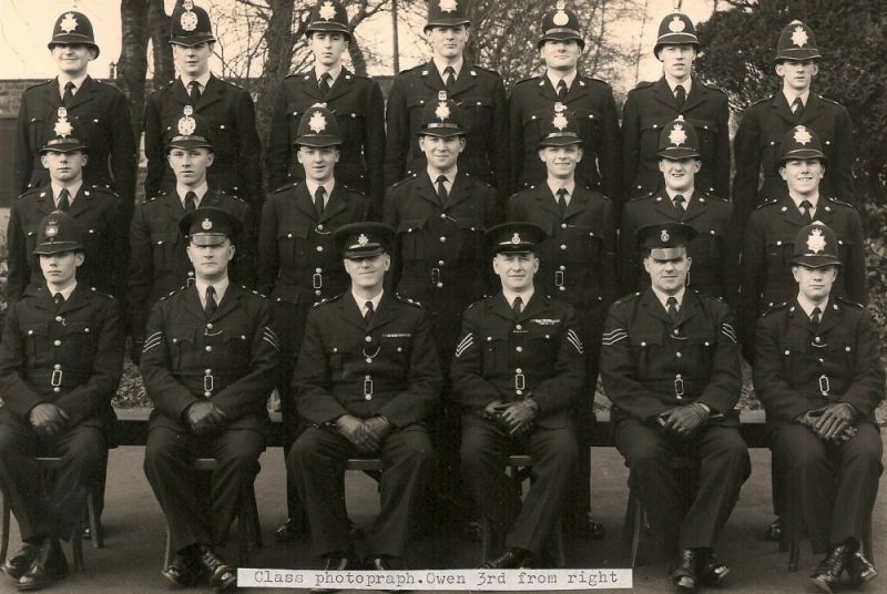 Class photograph 1960s
Sergeant Owen Byrne front third from right
 Submitted by Geoff Byrne 
