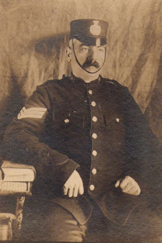 Sgt. I Davies circa 1895
Photograph taken at Pontypool. Submitted by Great Nephew Phillip Redding
