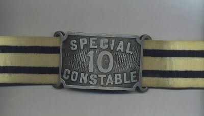 Special Constable On Duty Armband
This type of armband was worn by many special constables while on duty during World War I. 
Keywords: Armbands Special_Constabulary