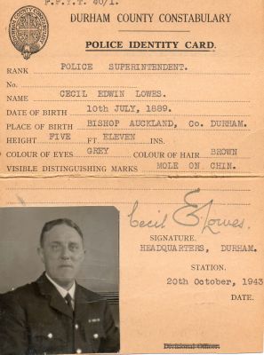 Supt C E Lowes Identity Card
Submitted by David Lee
Keywords: ID Lowes