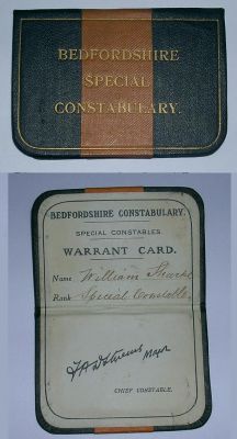 WW1 Special Constabulary Warrant Card
Keywords: warrant