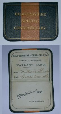 WW1 Special Constabulary Warrant Card
Keywords: warrant