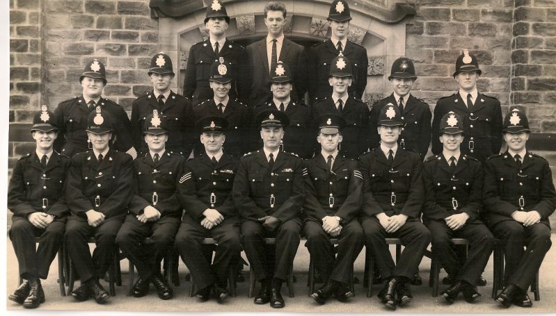 Pannal Ash Class photograph 1960s
Course 236 Class 2
Back row left to right : Pick, Goodman Donaldson. Middle row : Challenger, Fisher, Yeoman, Lowe, Hooley, Martyn, Westbury. Front row : Townsend, Milnes, Grearorex, (Byrne, Audy, Edwards, all instuctors ) Mason, Solan, Waugh
Sergeant Owen Byrne front fourth from left
Submitted by Geoff Byrne
