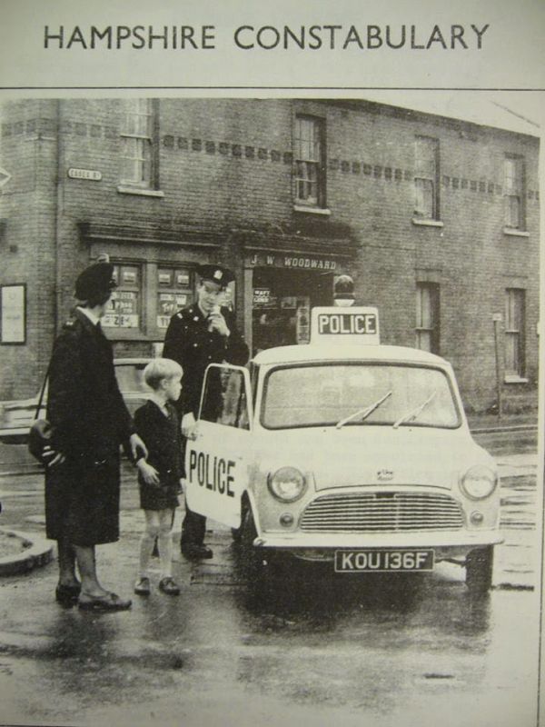 Start of unit beat policing in Basingstoke in 1967
PC David France was Panda One (of three) who lays claim to being the first Panda Car driver in Hampshire. The WPC is Lorraine Woods. Essex Road, Basingstoke.

Submitted by: David France
