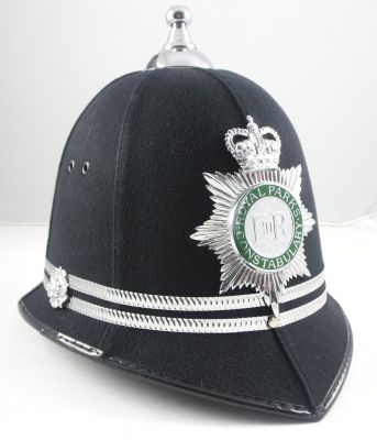 Balltop - senior officers helmet - QC helmet plate
Photograph - Jamie Garden
