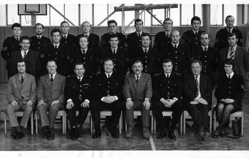 Newly Promoted Sergeants Course West Yorkshire Metropolitan Police Training School, Bishopgarth, January 1975(?)
Submitted by: Sergeant 153 J.M. Agar First on left, back row.
