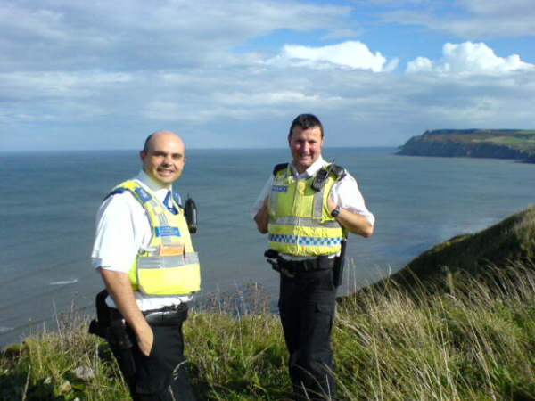 Im On The Left And PC Anth Turner, At Work!
