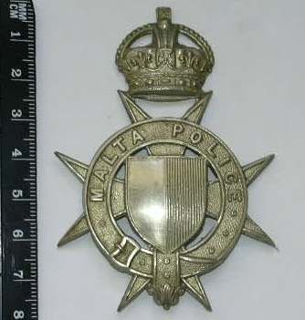 Helmet badge
Helmet Badge worn from 1924 to 1964
Keywords: HP Malta