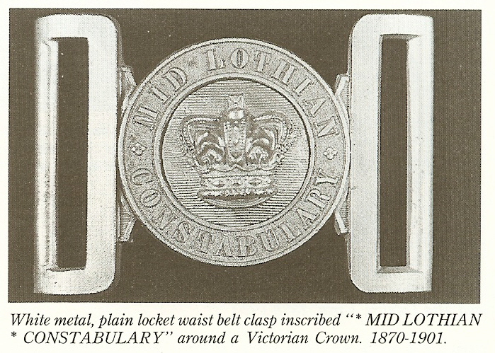 Midlothian Constabulary QVC Waist Belt Clasp
Midlothian Constabulary QVC Waist Belt Clasp, 1870 - 1901
Keywords: Midlothian belt buckle clasp