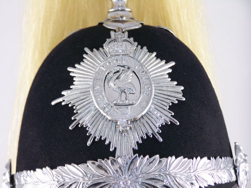 Liverpool City Police Mounted Helmet Plate
Liverpool City Police mounted helmet plate; chrome finish
Keywords: Liverpool mounted helmet