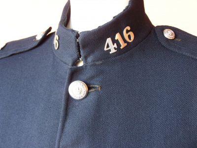 York Police uniform 1940's
York Police uniform 1940's, detail showing collar and button
Keywords: york uniform
