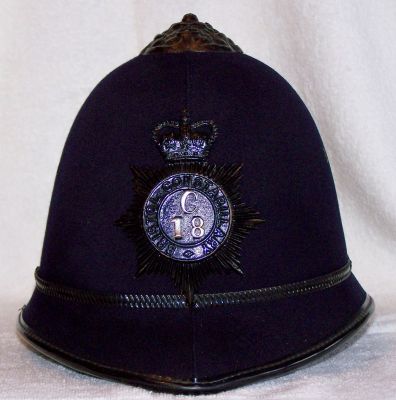 Bristol Constabulary Helmet, 1950's
Bristol Constabulary Helmet, Black fittings, 1950's
Keywords: Bristol helmet Headwear