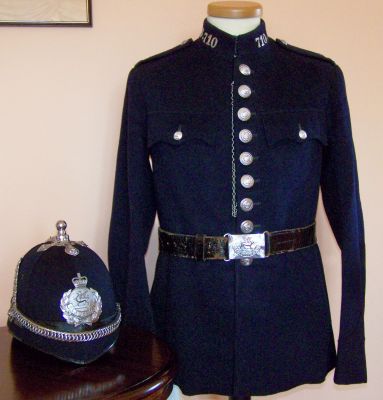 Glamorgan Uniform, Early 1950's
Glamorgan Uniform, Early 1950's. All the uniform of the same man, early QC helmet plate but still using the earlier KC buttons on the uniform
Keywords: glamorgan helmet uniform Headwear