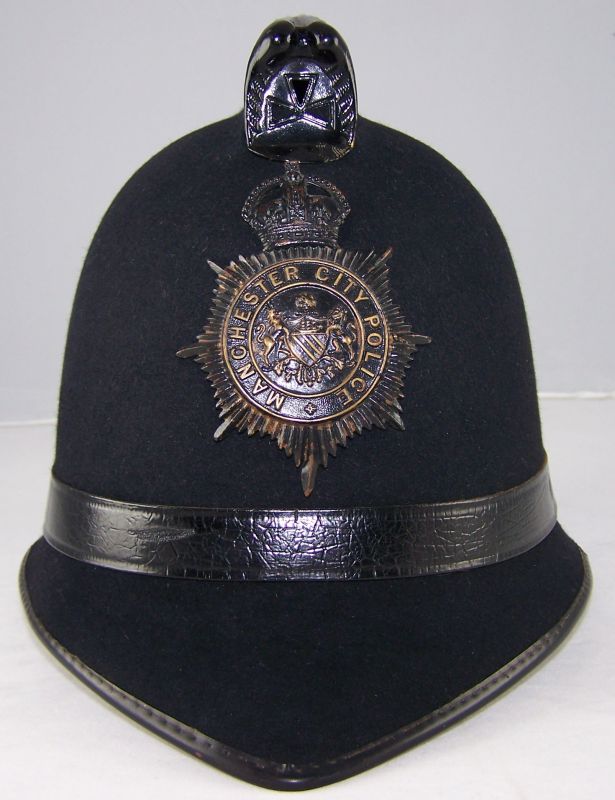 Manchester City Night Helmet
Manchester City night helmet; blackened helmet plate and fittings.
Keywords: Manchester helmet