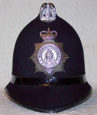 Middlesbrough Helmet, 1960's
Middlesbrough Helmet, 1960's, two panel coxcomb design with force specific chromed top mount, black plastic centre bandmiddlesbrough
Keywords: middlesbrough helmet Headwear