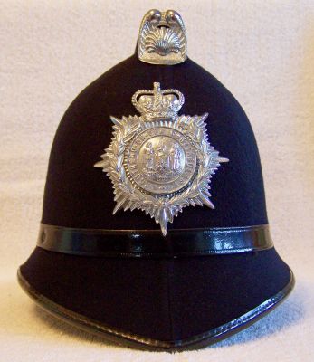 Southend-on-Sea Helmet, 1960's
Southend-on-Sea blue helmet, 1960's, cork construction with black leather centre band and shell design vent cowl
Keywords: southend helmet headwear