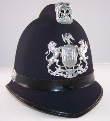 Swansea helmet
Swansea helmet, unique coat of arms helmet plate and daffodil style top mount, 1950's
Keywords: swansea helmet