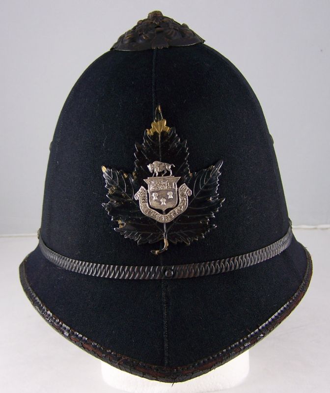 Winnipeg City Police Helmet
Winnipeg City Police Helmet; circa 1950
Keywords: Winnipeg helmet