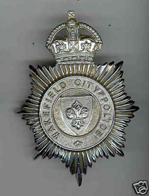 Wakefield City Police KC Helmet Plate
