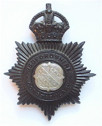 Bedfordshire Constabulary Helmet Plate
