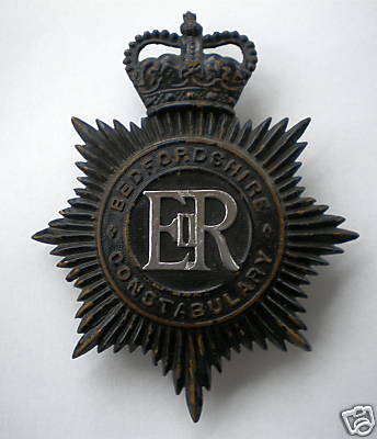 Bedfordshire Constabulary Helmet Plate
