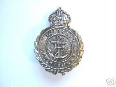 Admiralty Constabulary Cap Badge KC
Keywords: Admiralty Constabulary Cap Badge QC
