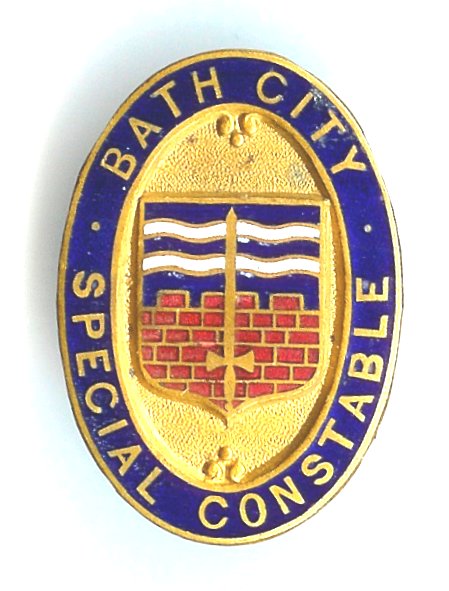 Bath Special Constabulary Lapel Badge 
Probably WWI era
Keywords: Lapel Badge Special Constabulary Bath