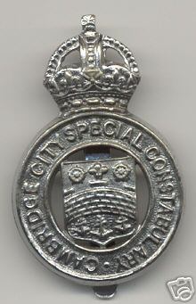 Cambridge City Special Constabulary cap badge
