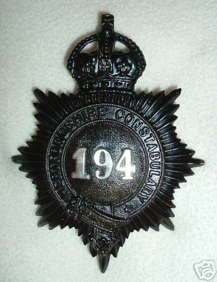 Hertfordshire Constabulary. Helmet Plate. Black. KC
Keywords: Hertfordshire HP