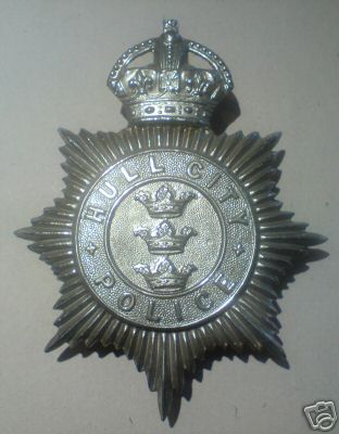 Hull City Police. Helmet Plate. KC
Keywords: Hull HP