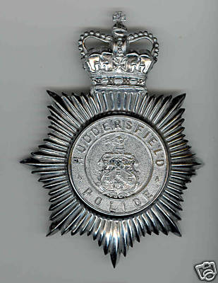 Huddersfield Police QC Helmet Plate
