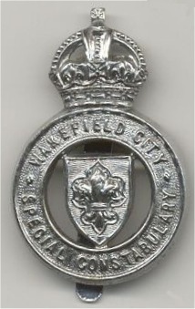 Wakefield City Police Special Constable KC Cap Badge
