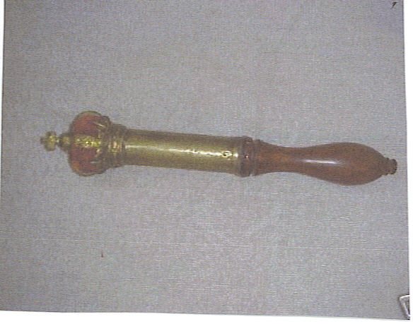 Late 18th or Early 19th Century Tipstaff
This tipstaff was used as a badge of office.
Keywords: Truncheon Tipstaff 