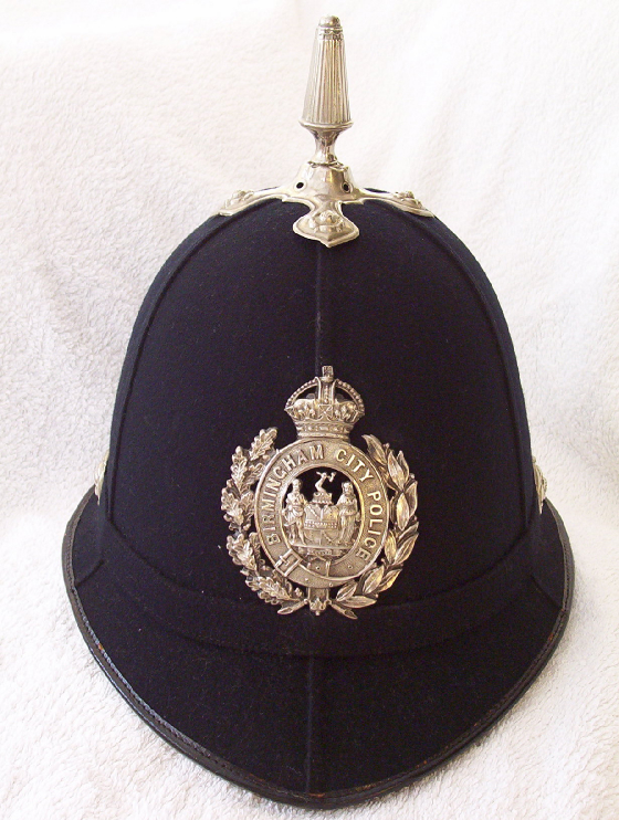 Birmingham City Police spike top helmet 1930,s
Keywords: Birmingham City Helmet Headwear