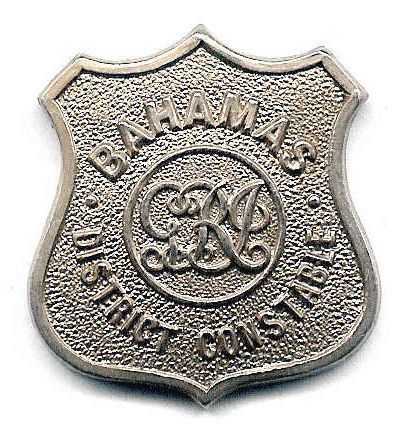 BAHAMAS POLICE POCKET BADGE
District Constable - GRI Cypher - Silver - circa early 1930's
Keywords: BAHAMAS Sheild