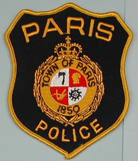 PARIS POLICE, ONTARIO
Keywords: Canada Patch
