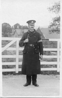 BIRMINGHAM CITY POLICE, Sp. Cst.
Believed to be on duty (WW1) in Wales.
Note the revolver.
