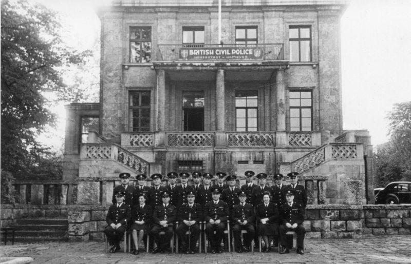 BRITISH CIVIL POLICE, HAMBURG Circa 1945
