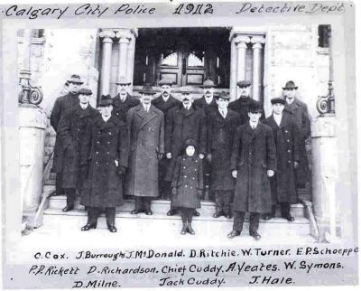 CALGARY POLICE DETECTIVE SQUAD 1912
Keywords: Galgary