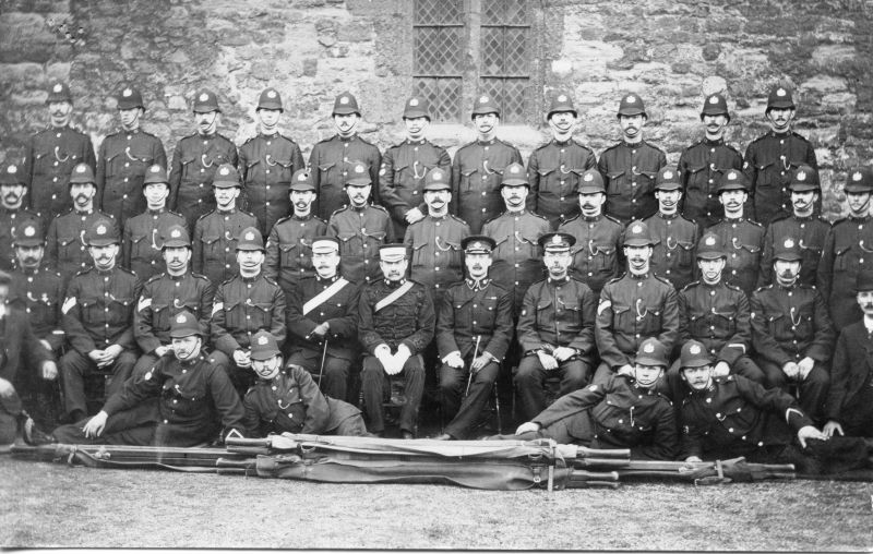 GATESHEAD BOROUGH POLICE
Seated in the front are what I believe are three members of the British Red Cross.
